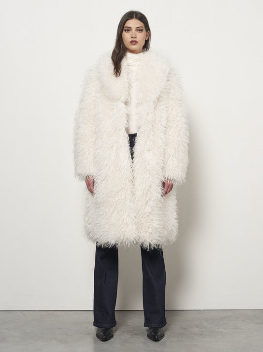 Long Faux Fur Coat