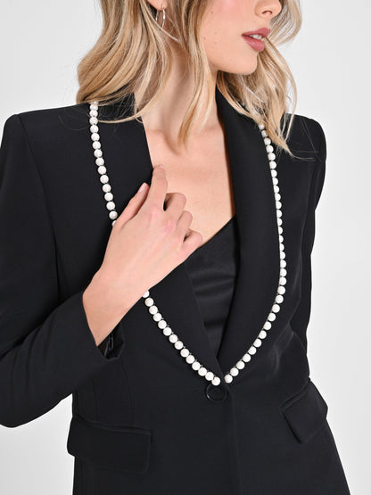 Blazer with Pearls