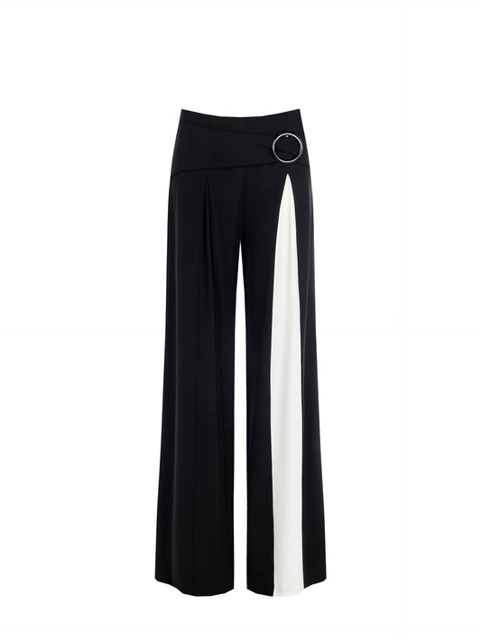 Pantalon large asymétrique