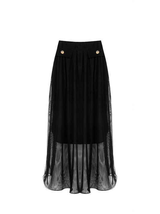 Sheered Midi Skirt