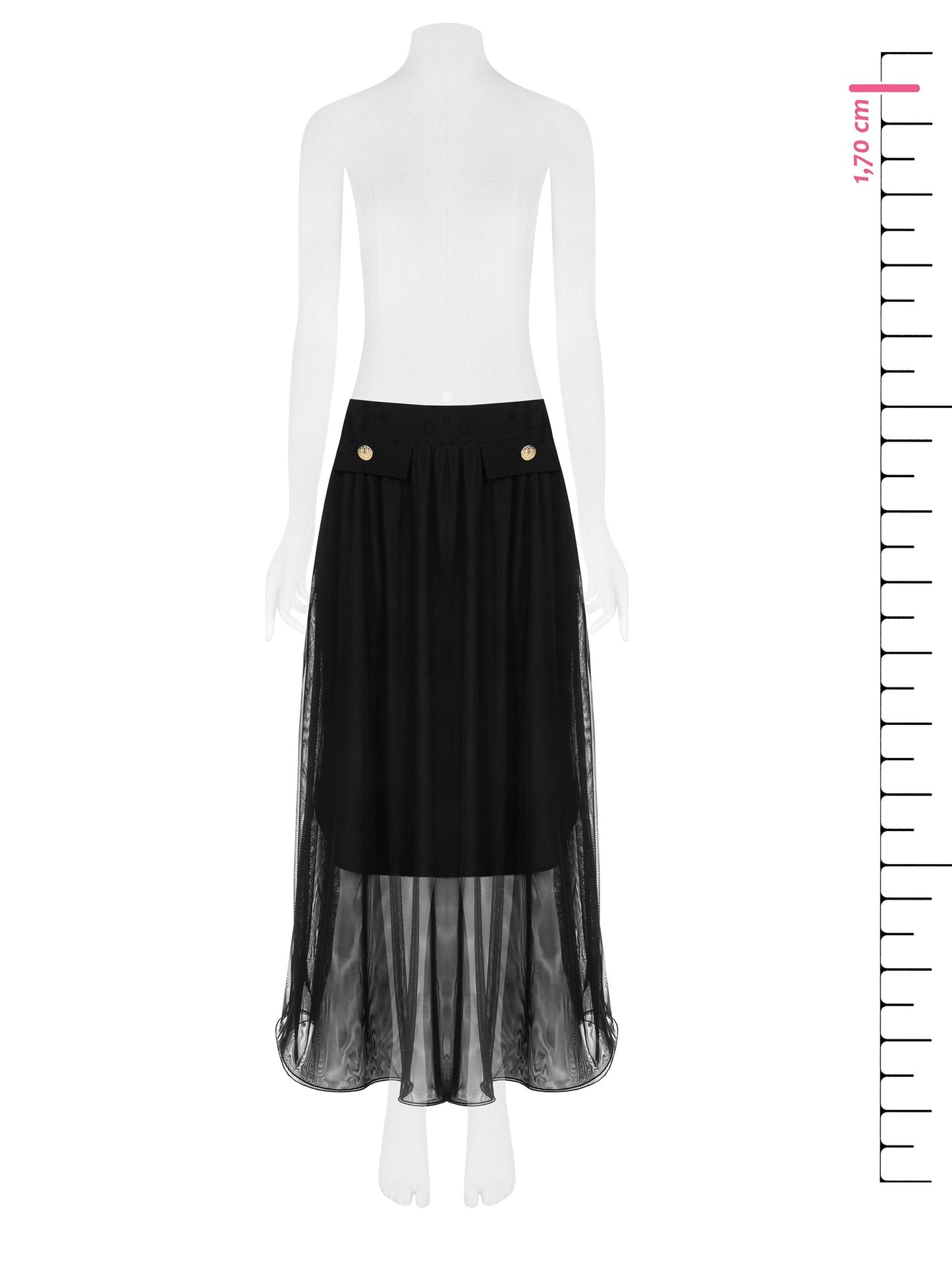 Sheered Midi Skirt